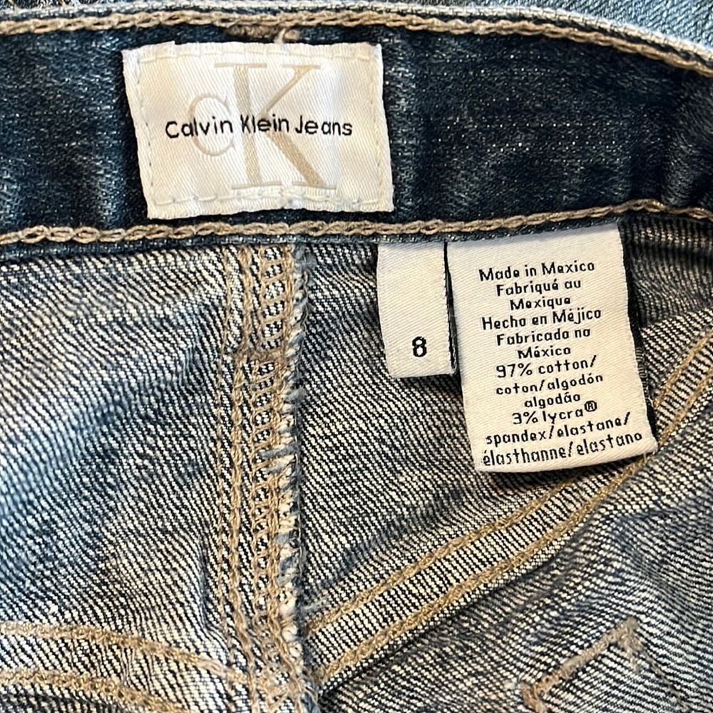 Calvin Klein blue jean skirt - Picture 8 of 8